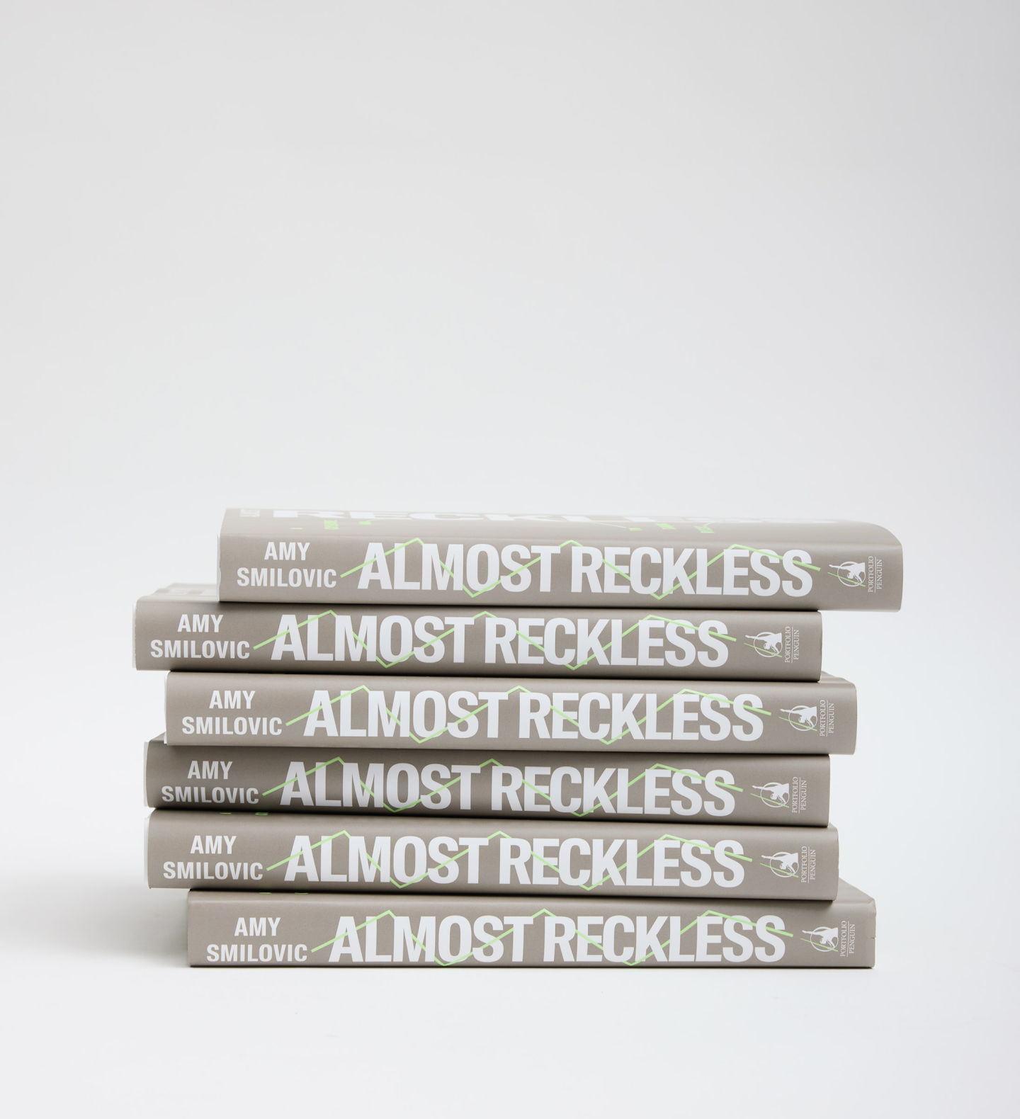 Pile of 6 copies of Almost Reckless by Amy Smilovic